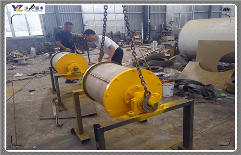 強(qiáng)磁除鐵器，滾筒式強(qiáng)磁除鐵器