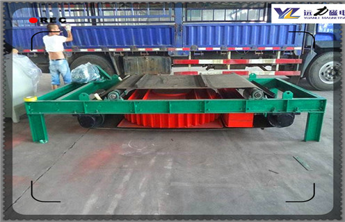 電磁自卸式除鐵器，臨朐電磁自卸式除鐵器公司_臨朐電磁自卸式除鐵器公司廠家配件_型號及工作視頻