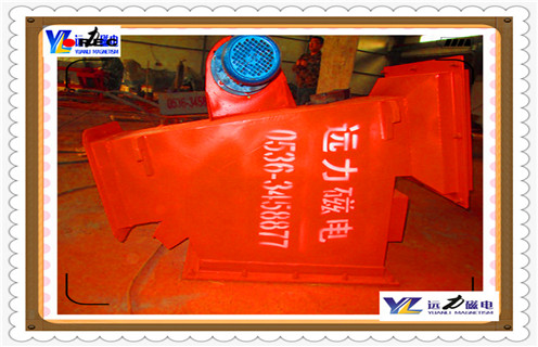 管道強磁除鐵器，山東管道強磁除鐵器_遠力山東管道強磁除鐵器應(yīng)用安裝示意圖型12000高斯_可定制工作原理